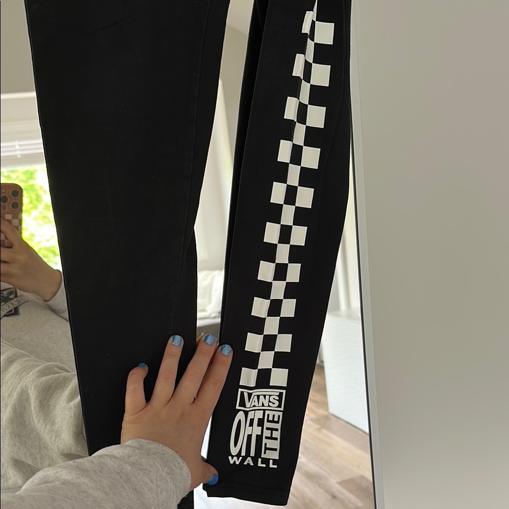 Vans Black Checkered Leggings